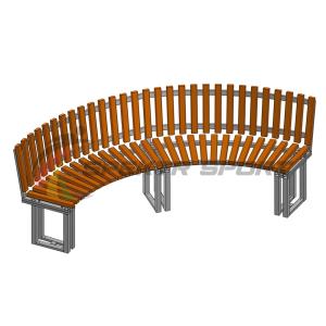 Купить Диван парковый со спинкой полукруглый Веер в Унече 