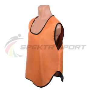 Купить Манишка футбольная односторонняя Spektr Sport оранжевая, р.36-40 в Унече 