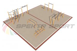 Купить Площадка уличная для воркаут Дворовая 4_76mm в Унече 