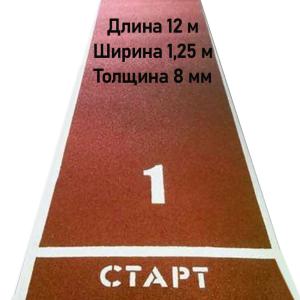Купить Дорожка для разбега 12 м х 1,25 м. Толщина 8 мм в Унече 