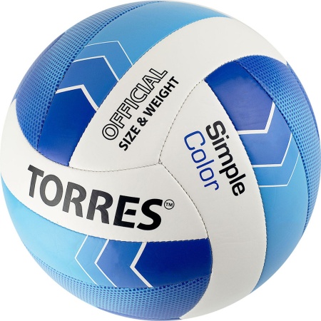 Купить Мяч волейбольный Torres Simple Color любительский р.5 в Унече 